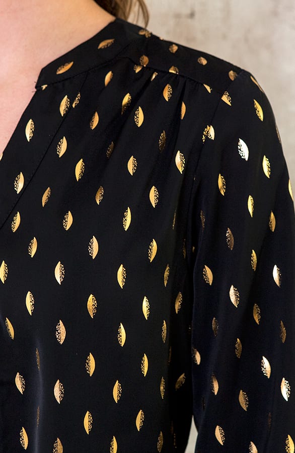 Veren Strik Blouse Zwart – shoparchief, foto 6