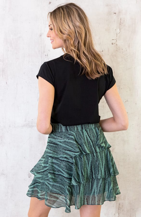 Zebra Laagjes Rok Turquoise – shoparchief, foto 4