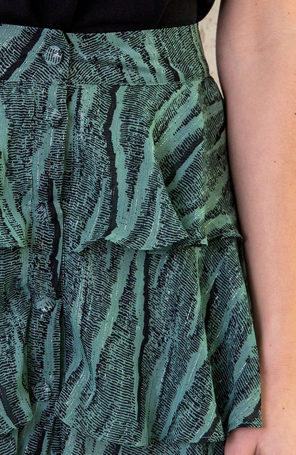 Zebra Laagjes Rok Turquoise – shoparchief, foto 5