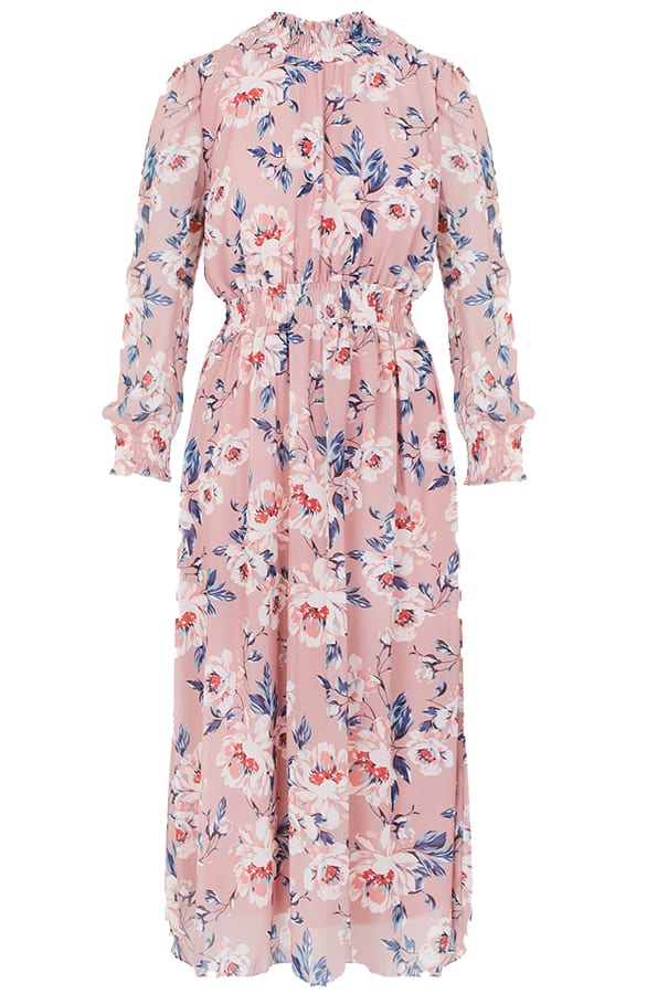 Bloemen Coljurk Lang Dames Roze – shoparchief, foto 1