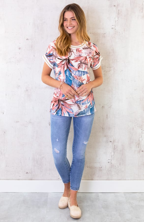 Bloemen Top Met Bies – shoparchief, foto 3