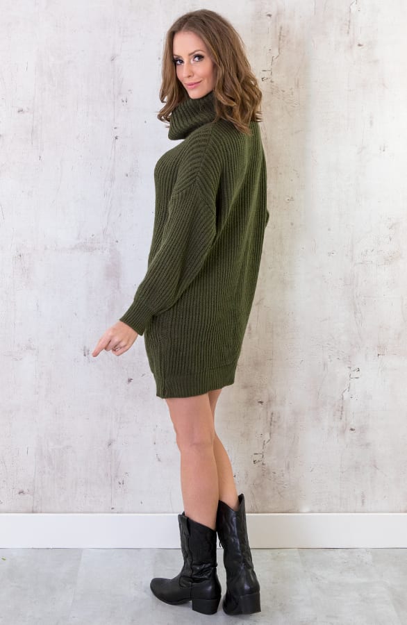 Oversized Coljurk Dames Legergroen – shoparchief, foto 3