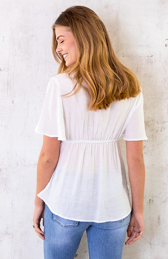 Ibiza Tassel Top Wit – shoparchief, foto 6