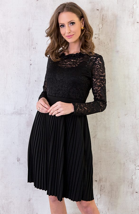 Kanten Jurk Exclusive Zwart – shoparchief, foto 2