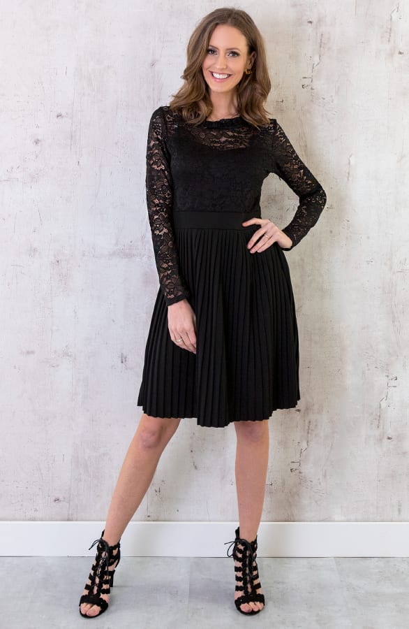Kanten Jurk Exclusive Zwart – shoparchief, foto 3