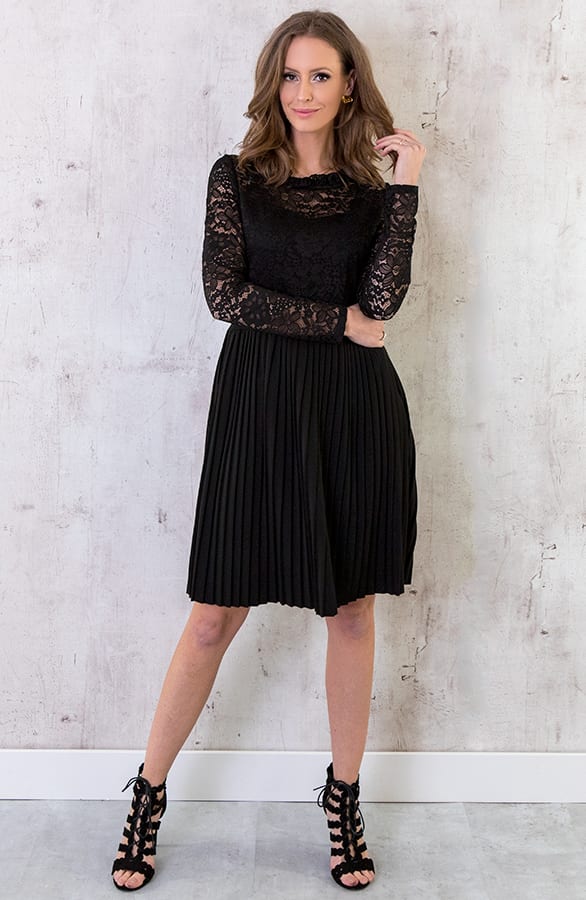 Kanten Jurk Exclusive Zwart – shoparchief, foto 5