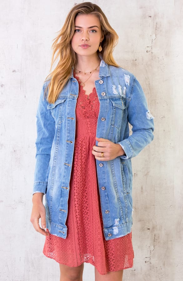 Jurk Met Kant Koraal – shoparchief, foto 3