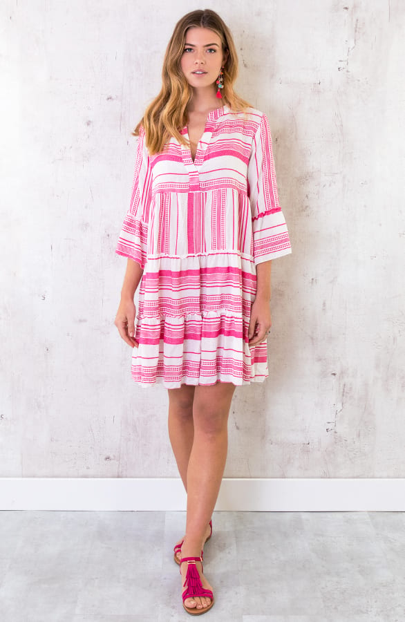 Kelim Tuniek Katoen Fuchsia – shoparchief, foto 6