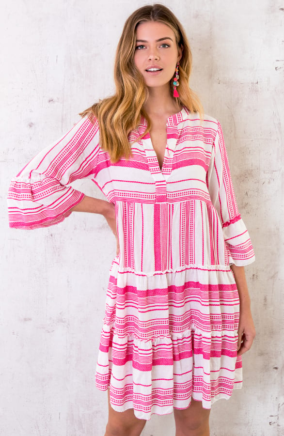 Ibiza Creool Oorbellen Fuchsia – shoparchief, foto 4