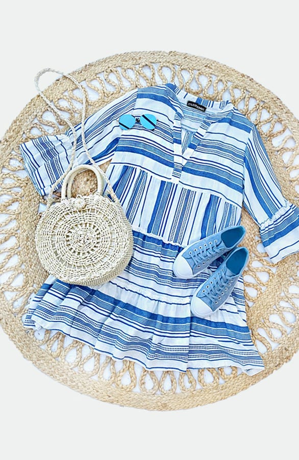 Kelim Tuniek Katoen Kobalt – shoparchief, foto 1