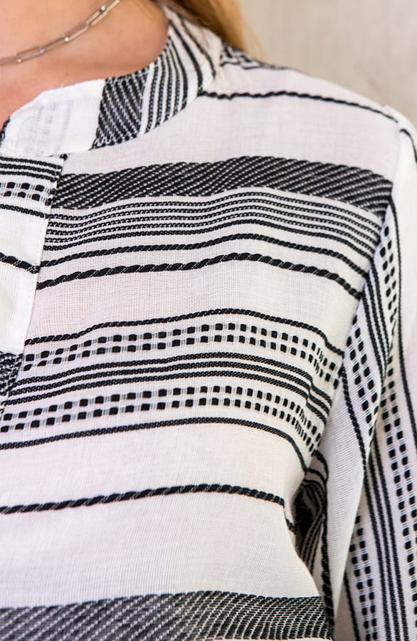 Kelim Tuniek Katoen Zwart – shoparchief, foto 6
