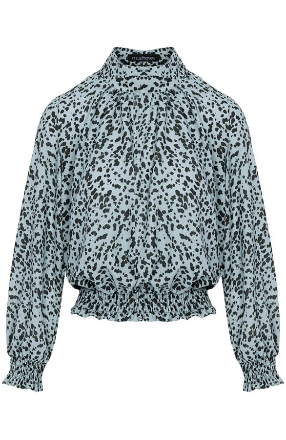 Leopard Blouse Mint – shoparchief, foto 5