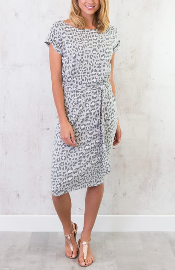 Leopard Jurk Grijs – shoparchief, foto 2