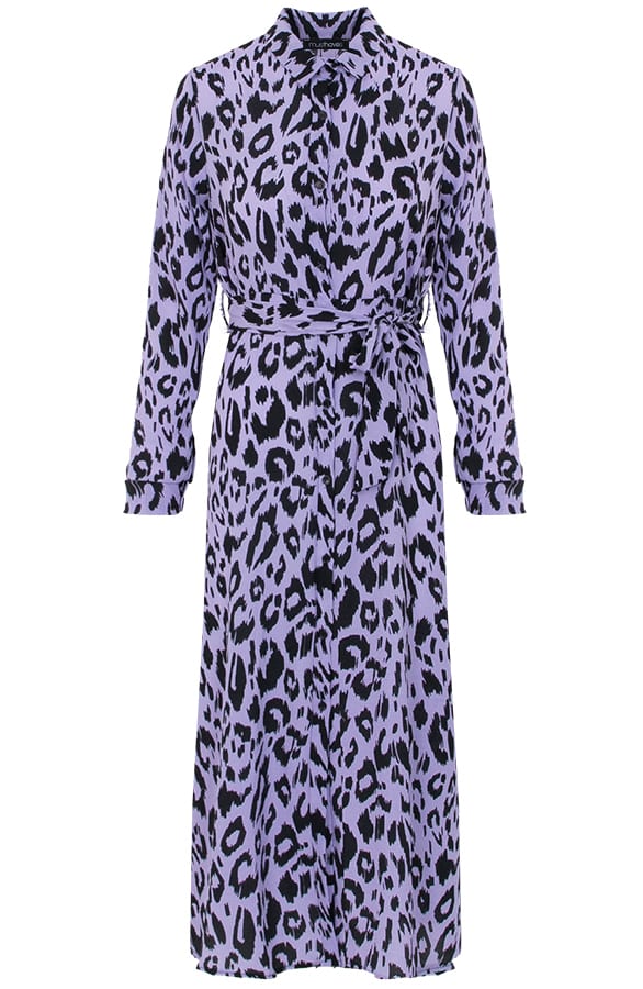 Maxi Jurk Panterprint Lila – shoparchief, foto 1