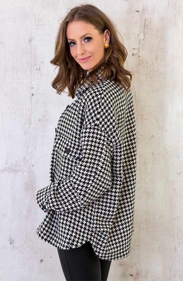 Oversized Jacket Pied De Poule – shoparchief, foto 2