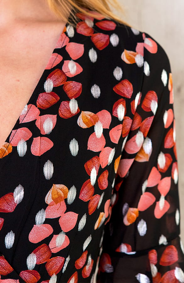Overslag Ruches Jurk Dames – shoparchief, foto 7