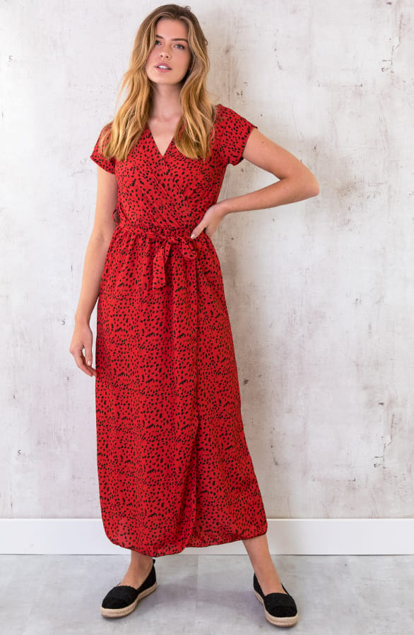 Cheetah Jurk Rood – shoparchief, foto 1