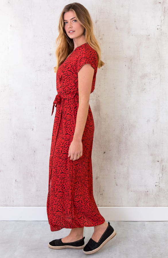Cheetah Jurk Rood – shoparchief, foto 4