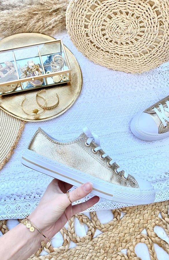 Sneakers Dames Goud – shoparchief, foto 6