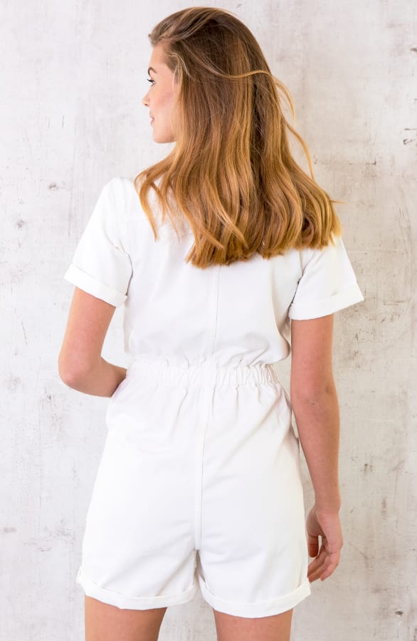 Spijker Playsuit Wit – shoparchief, foto 5