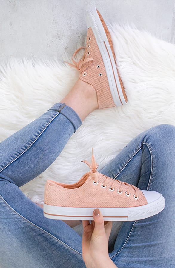 Suede Sneakers Rosa, Shoparchiv, Foto 2