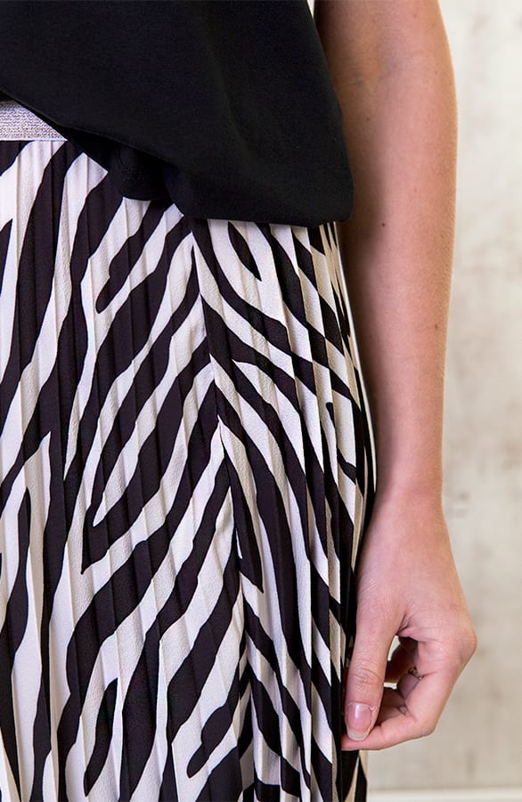Zebra Plooirok Dames – shoparchief, foto 6