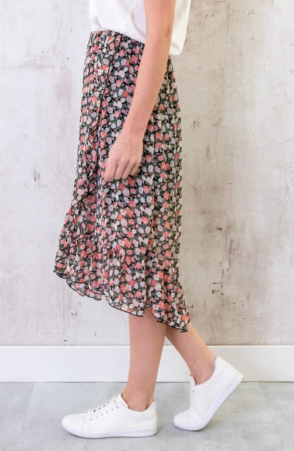 Bloemen Midi Rok Dames – shoparchief, foto 2
