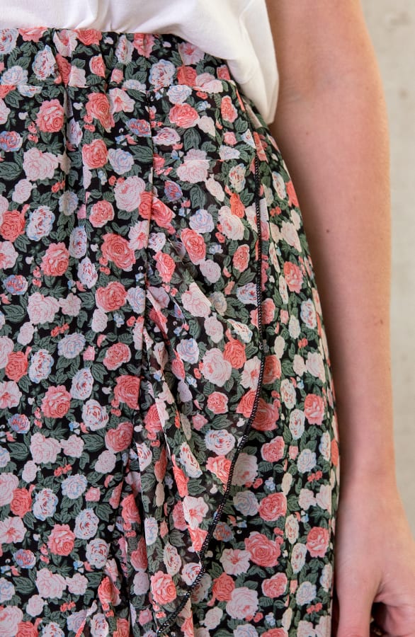 Bloemen Midi Rok Dames – shoparchief, foto 4