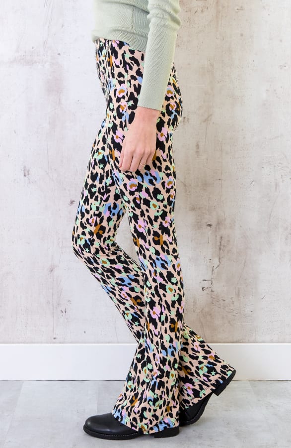 Flared Broek Cheetah Pastel – shoparchief, foto 3