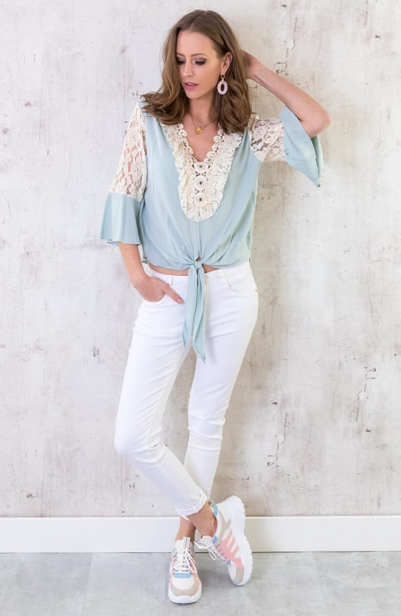 Ibiza Strik Top Babyblauw – shoparchief, foto 3