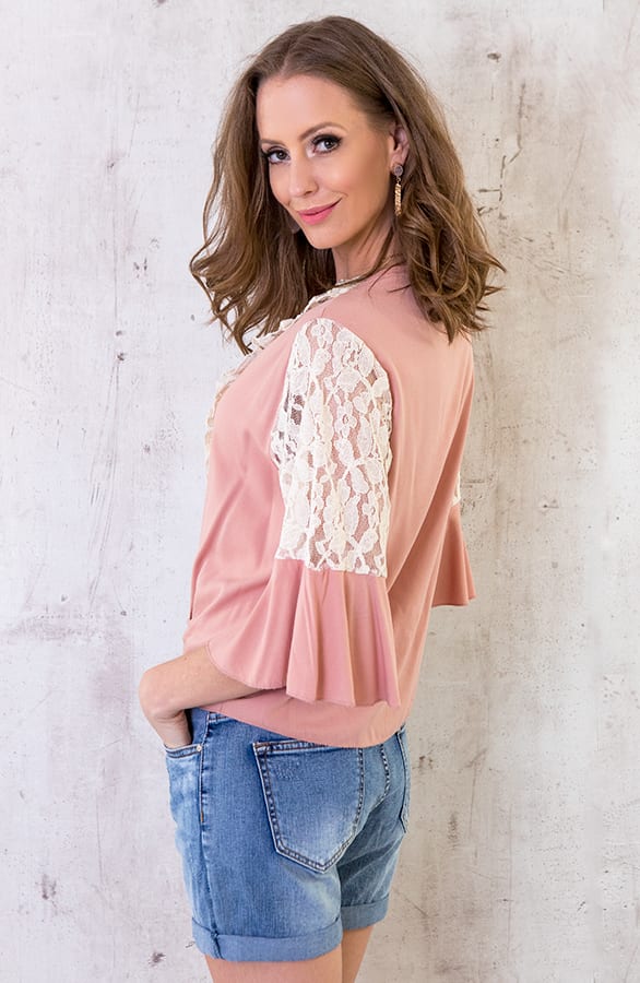 Ibiza Strik Top Oud Roze – shoparchief, foto 4