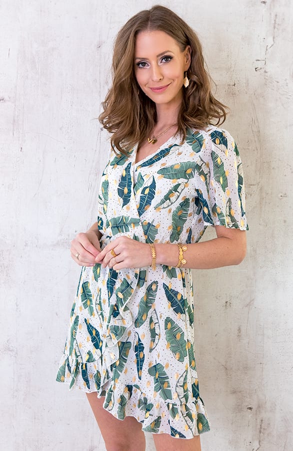 Leaves Jurk Dames Deluxe – shoparchief, foto 2