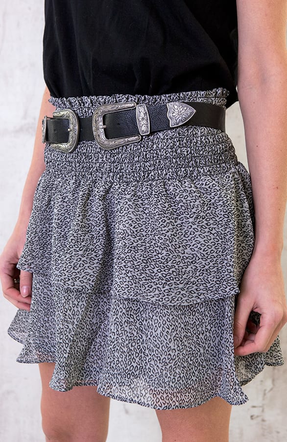 Leopard Rok Laagjes Grijs – shoparchief, foto 5