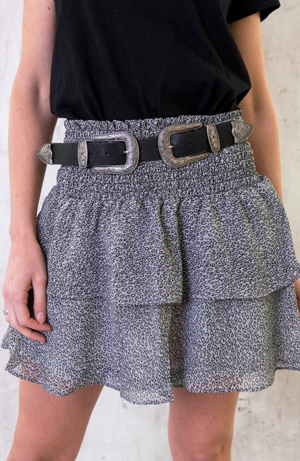 Leopard Rok Laagjes Grijs – shoparchief, foto 1