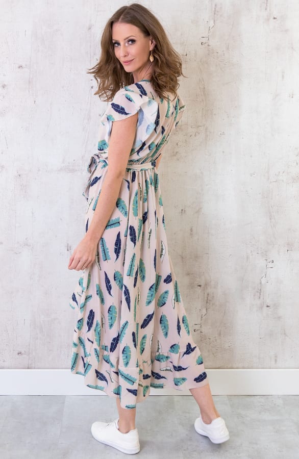 MIdi Veren Jurk Beige – shoparchief, foto 4