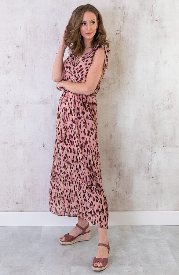 Maxi Panter Jurk Roze – shoparchief, foto 6