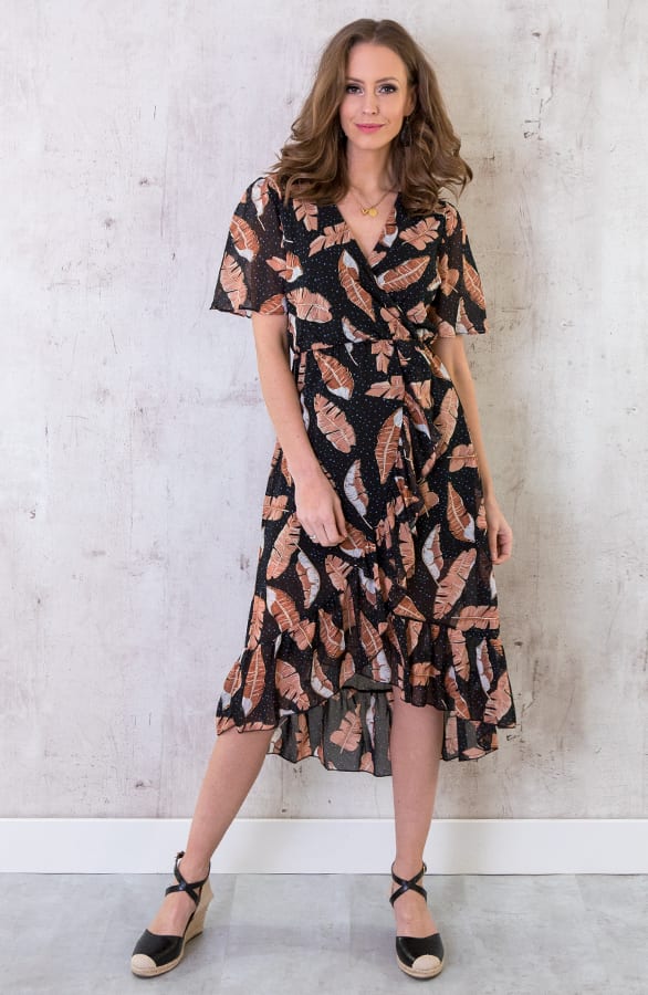 Midi Leaves Jurk – shoparchief, foto 1