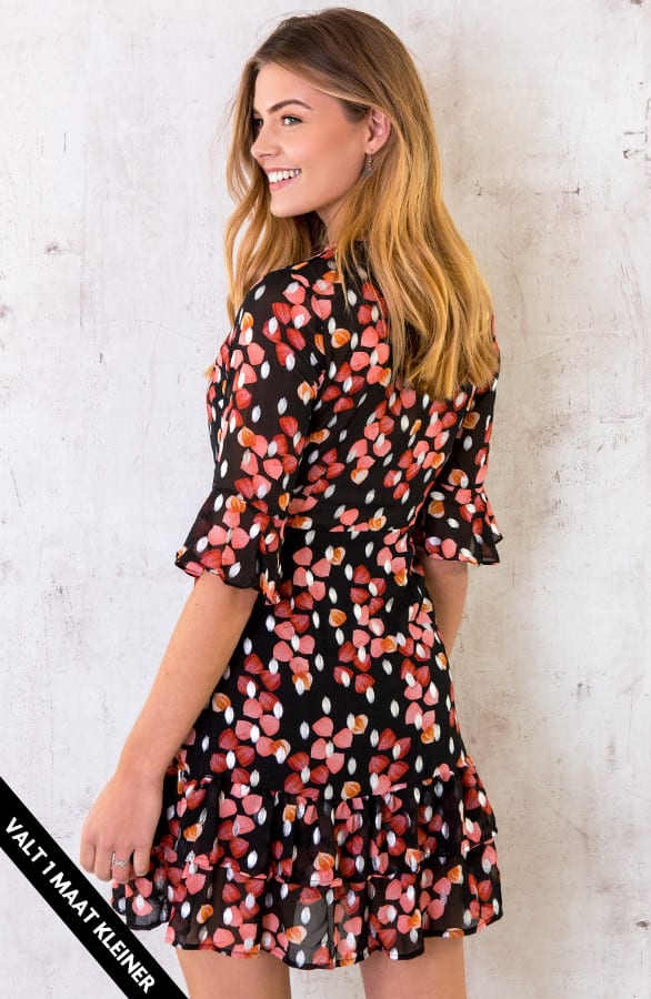 Overslag Ruches Jurk Dames – shoparchief, foto 1