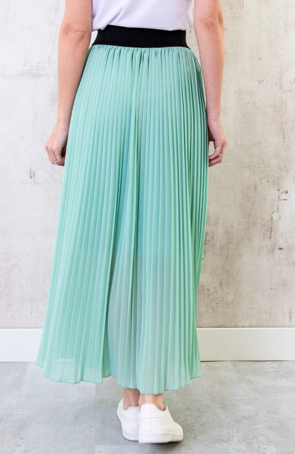Plooirok Dames Mintgroen – shoparchief, foto 6