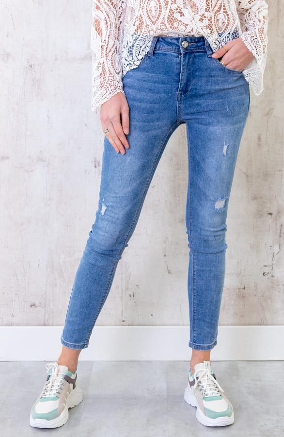 Skinny Spijkerbroek Dames – shoparchief, foto 4