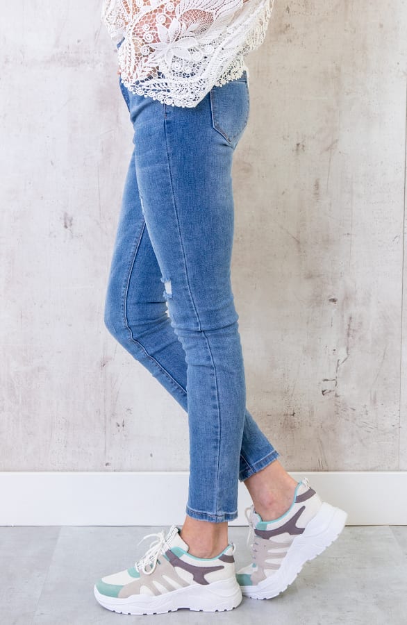 Skinny Spijkerbroek Dames – shoparchief, foto 2