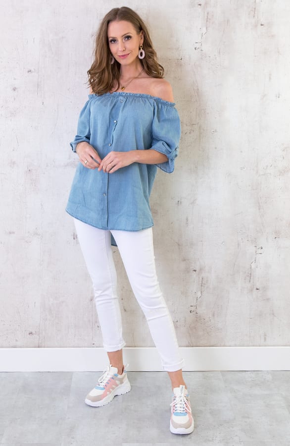 Spijker Top Denim – shoparchief, foto 5