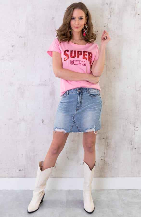 Super Girl Top Roze – shoparchief, foto 4