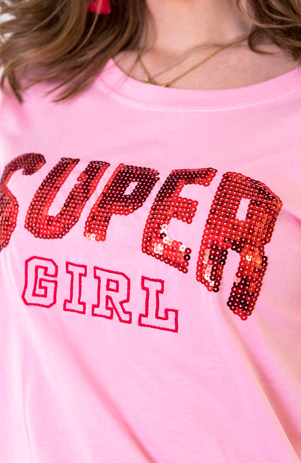 Super Girl Top Roze – shoparchief, foto 5