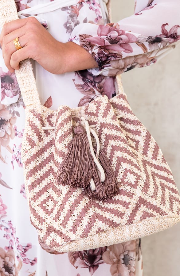 Mochila Aztec Tas oud Roze – shoparchief, foto 1