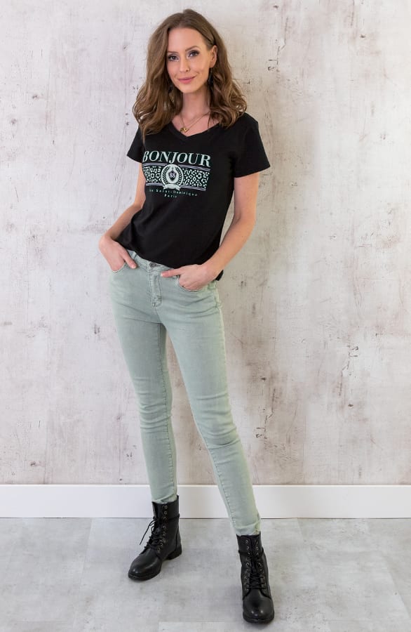 Top Bonjour Zwart Mint – shoparchief, foto 4