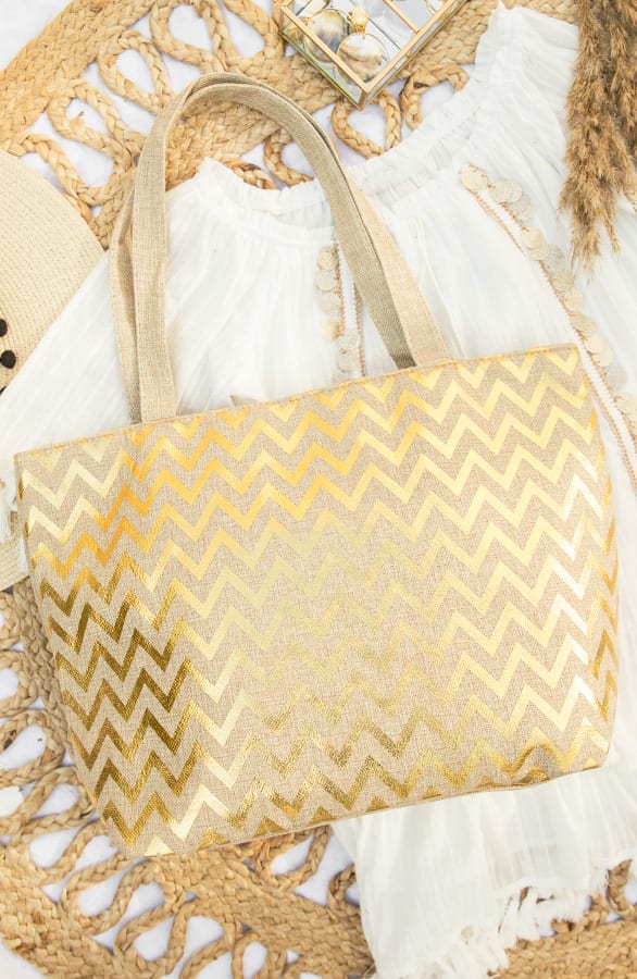 Zigzag Tas Deluxe Goud – shoparchief, foto 1