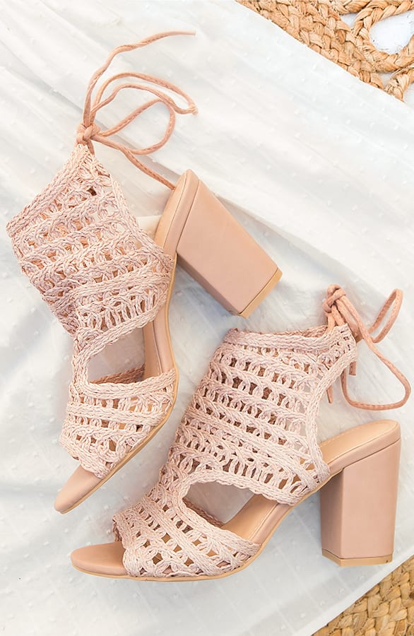Hakken Gevlochten Dames Roze – shoparchief, foto 2