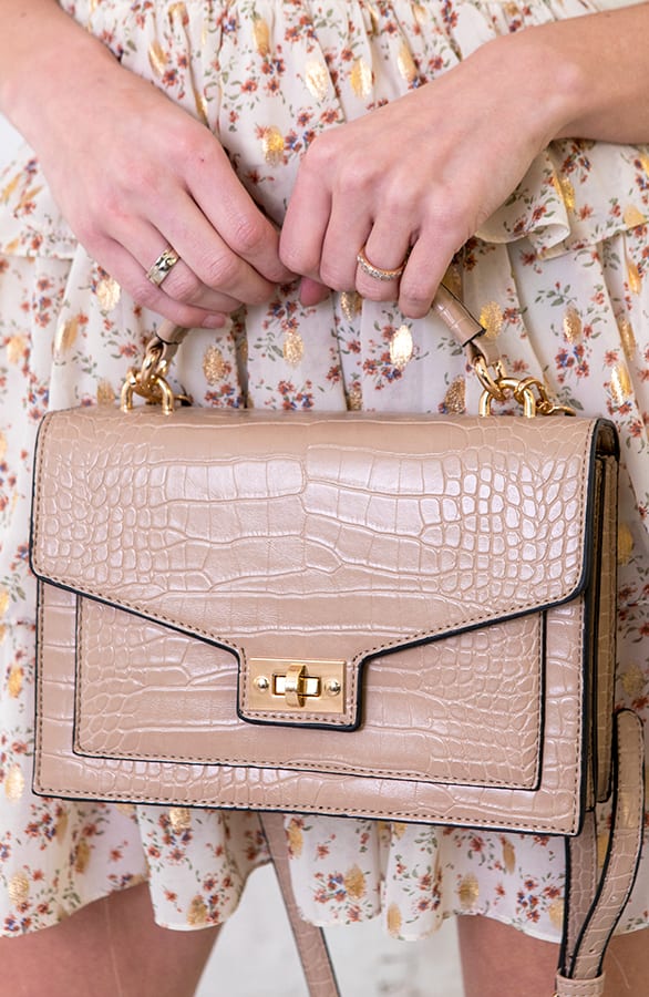 Handtas Croco Beige – shoparchief, foto 1