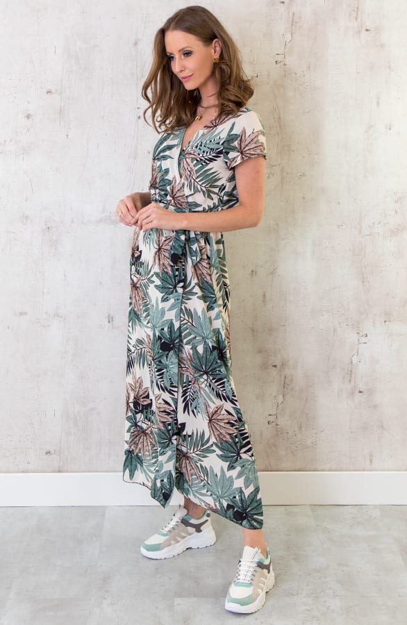 Maxi Jurk Bladeren Groen – shoparchief, foto 3